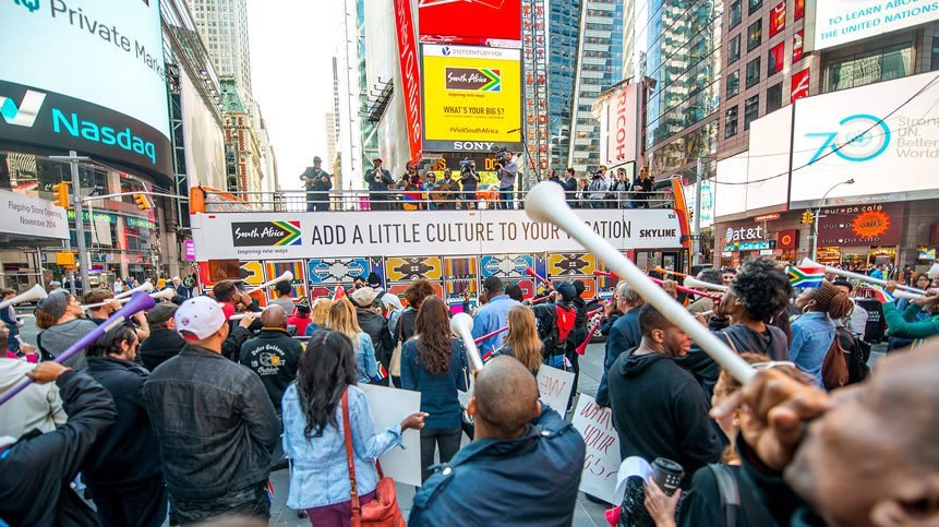 Mobile Pop-up Concert for South Africa Took Over Times Square