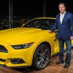 Ford Mustang on the Burj Khalifa