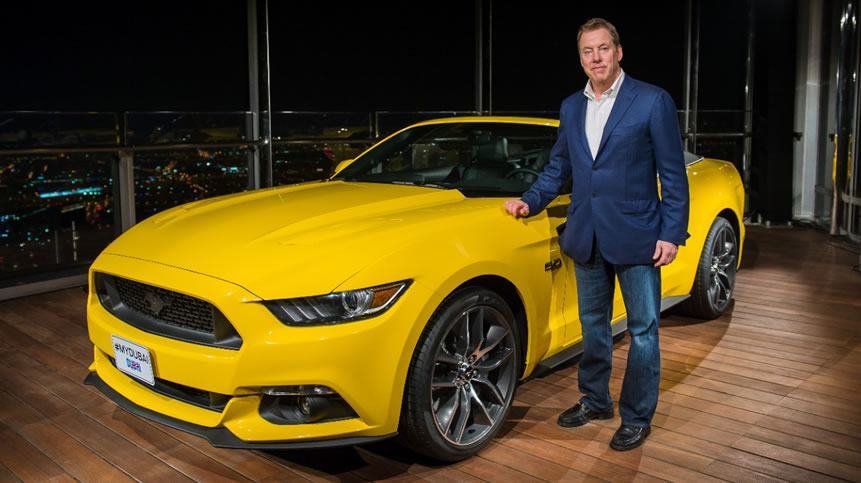 Ford Unveiled New Mustang on World’s Tallest Building