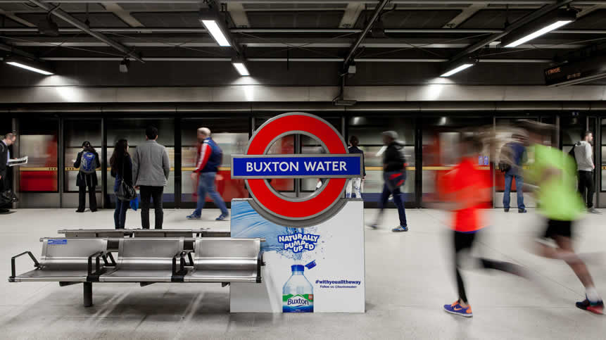 Canada Water Tube Station to be Rebranded Buxton Water for the London Marathon