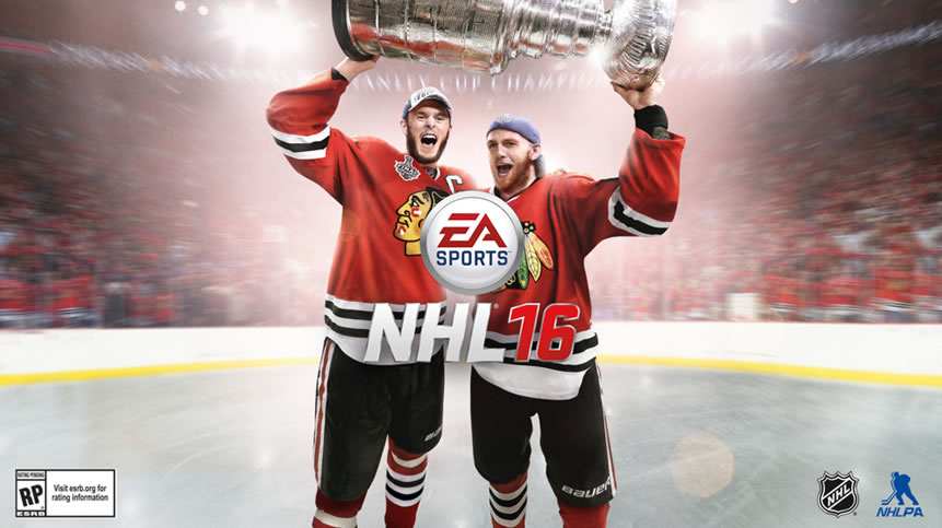 EA Sports NHL 16 Reveals 2015 Stanley Cup Champions Jonathan Toews and Patrick Kane as Cover Athletes