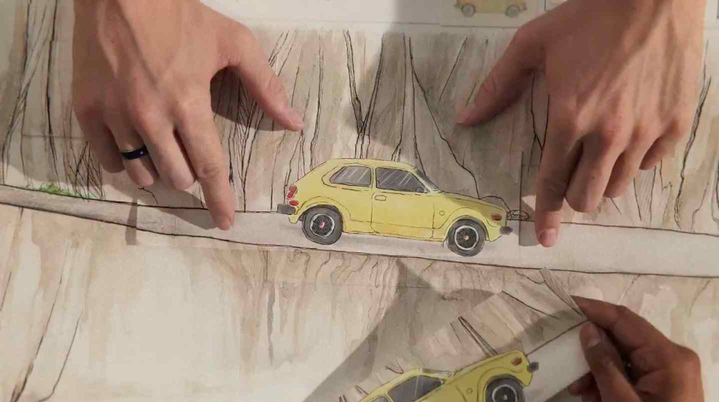 Take a journey through six decades of Honda innovation as multiple animators manipulate thousands of hand-drawn illustrations. 