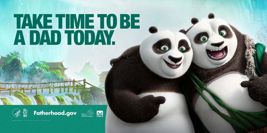 Kung Fu Panda 3 characters star in NRFC’s new PSAs promoting fatherhood involvement.