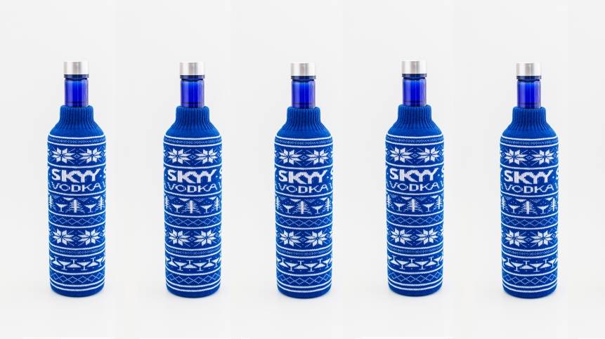 Skyy Vodka Paints the Town Blue in the Face