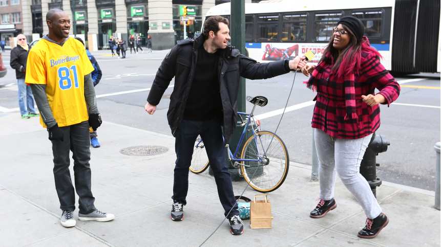 Comedian, Billy Eichner, and football legend, Terrell Owens, ambush New Yorkers for a showcase of their boldest touchdown celebrations. 