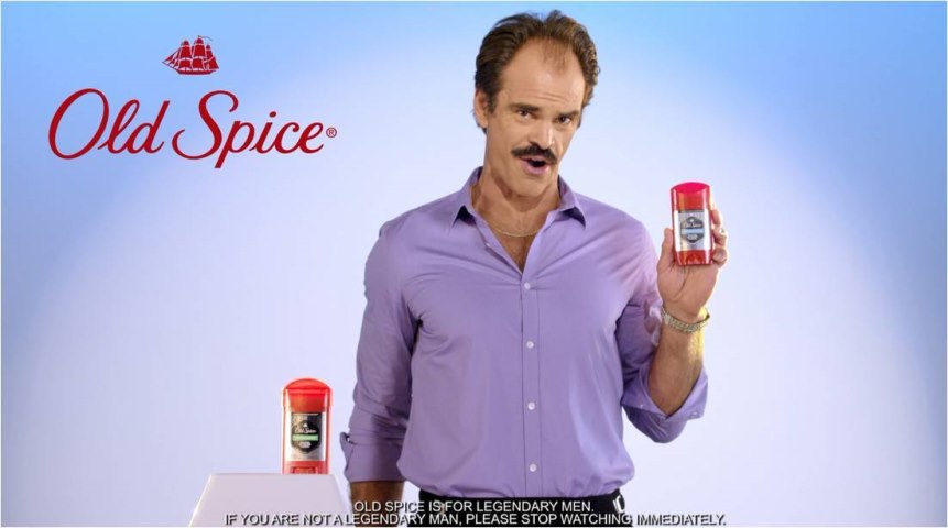 Old Spice pitchman Bob Giovanni demonstrates the #smellegendary properties of the Hardest Working Collection.