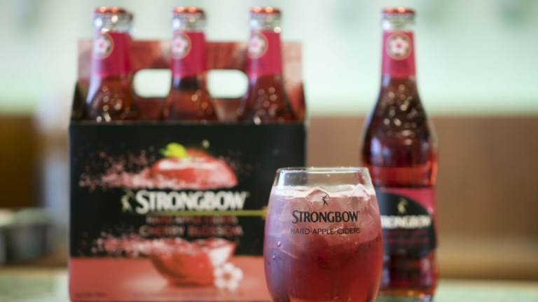 Strongbow Paints Town Red with Cherry Blossom Debut