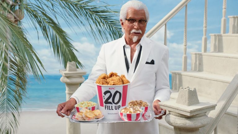 KFC Cooks Up Extra Crispy Colonel with George Hamilton