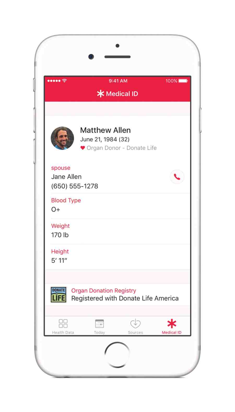 Apple and Donate Life America introduce organ donor registration to iPhone.