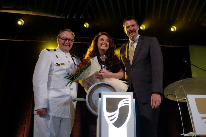 Sarah Brightman Christened Seabourn Encore in Singapore