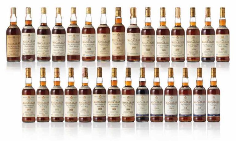 Le Clos Celebrates Sale of Vintage The Macallan 18 Year Old Vertical Collection