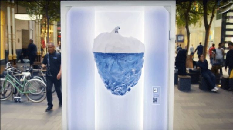 Ogilvy & Mather and Greenpeace create gravity defying installation