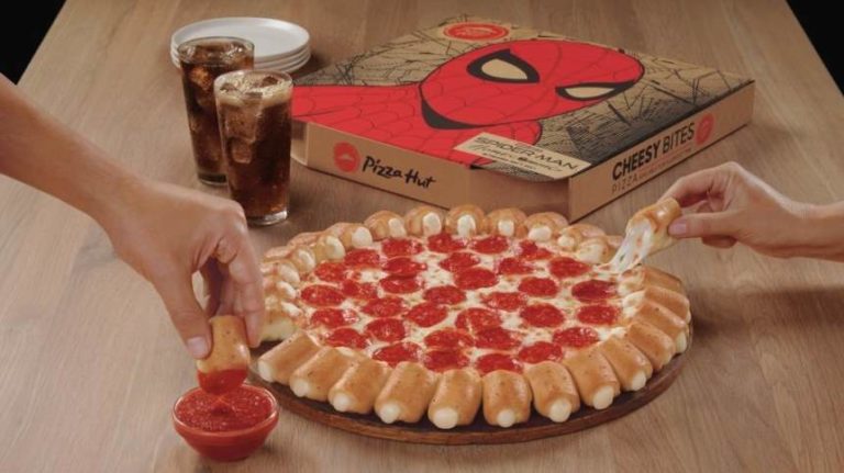 Pizza Hut Spins Spidey Web around Classic Cheesy Bites