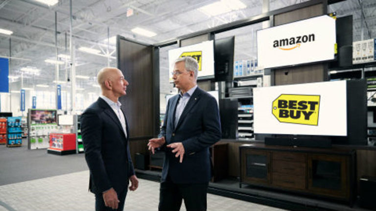 Amazon and Best Buy Announce Exclusive Partnership