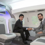 Honda Aircraft President and CEO Michimasa Fujino and Jetex CEO and President Adel Mardini