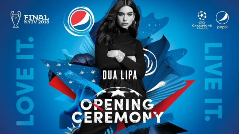 UEFA and Pepsi Announce Dua Lipa as Opening Ceremony Performer