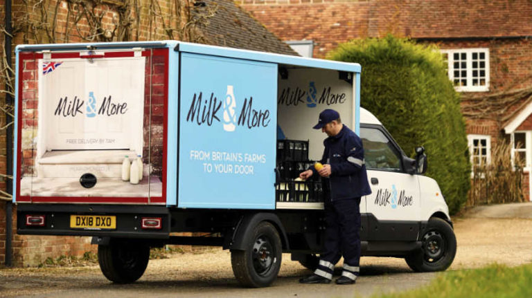 The British Milkman Travels by StreetScooter from DHL Subsidiary