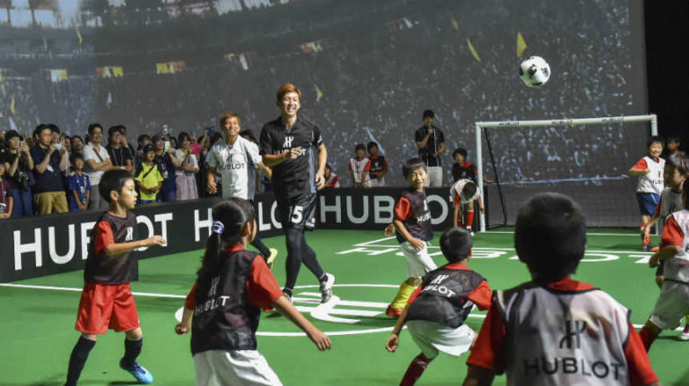 Hublot Hosts Charity Event with Japan Footballers, Takashi Inui and Yuya Osako