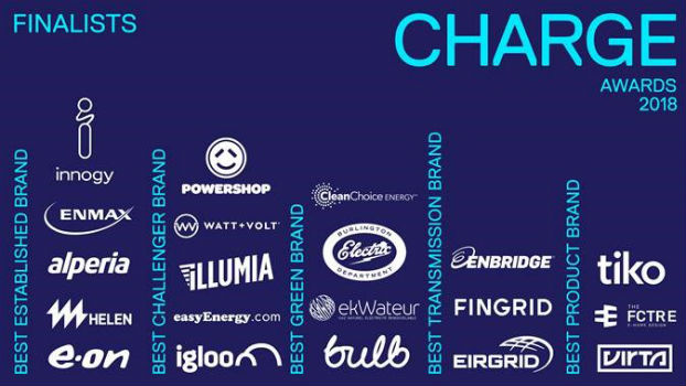 Top Energy Brands Selected as Finalists for Annual CHARGE Awards