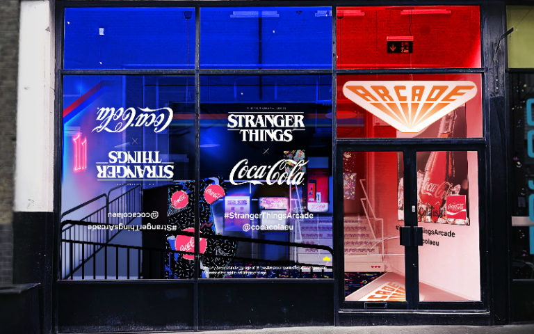Coca-Cola opens Stranger Things arcade