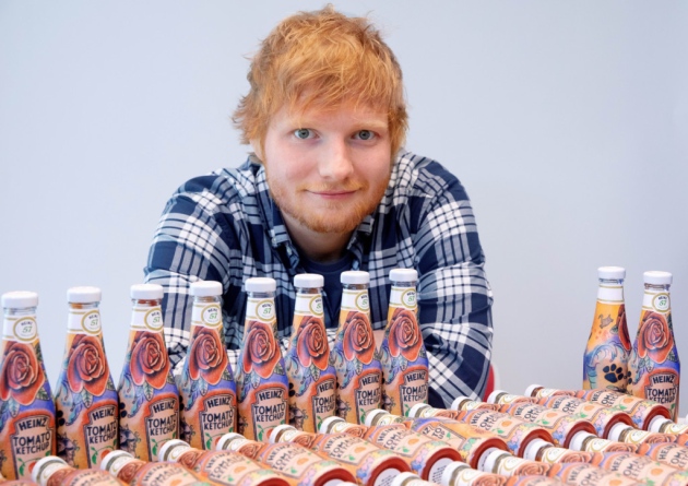 Ed Sheeran’s Heinz tattoo comes to life