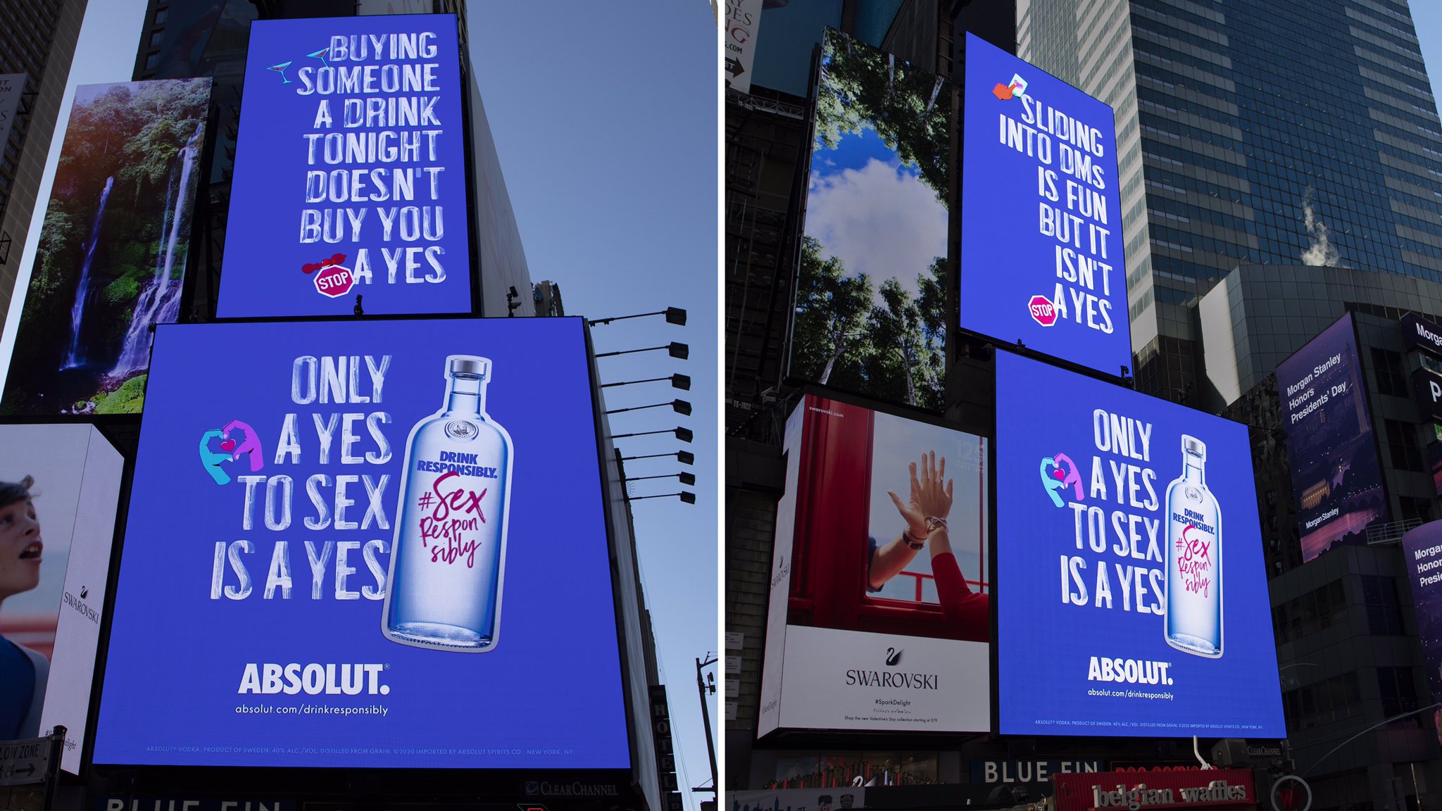Absolut Vodka launches Drink Responsibly. #SexResponsibly campaign highlighting consent in sex