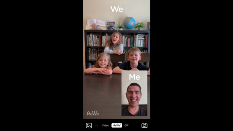 MeWe launches social media’s first dual-camera videos