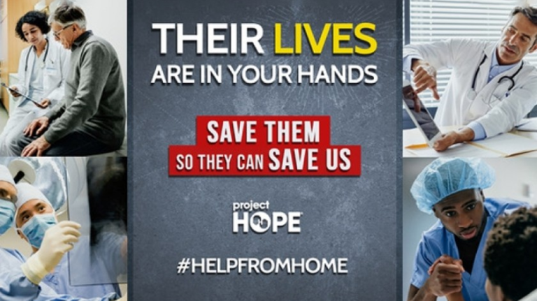 Project Hope campaigns Help from Home to support healthcare workers