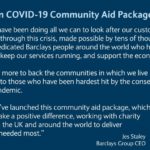 Barclays launches £100 million COVID-19 Community Aid Package