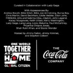 Coca-Cola supports 'One World: Together At Home' global special