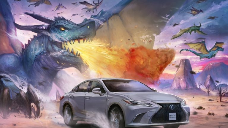 Lexus spirit is captured by three artists in their original manga artworks