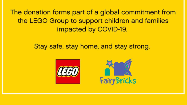 Fairy Bricks donates Lego sets to children of NHS workers