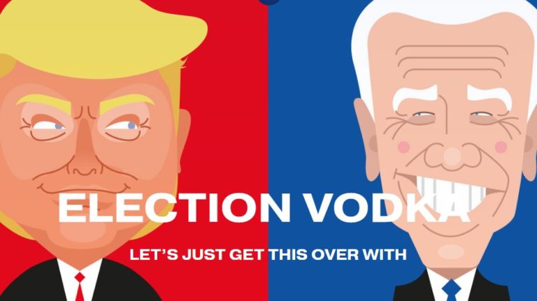 Election Vodka, inspired by the highly-anticipated US presidential race