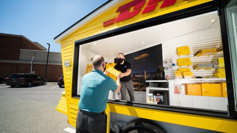 DHL opens first-of-its-kind mobile pop-up store in the US