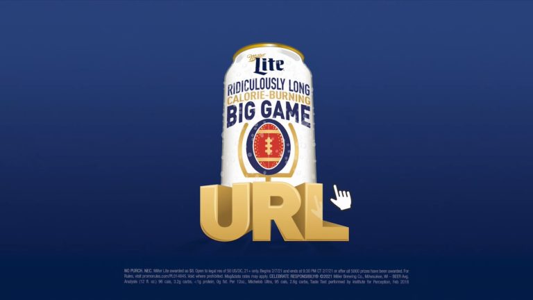 Miller Lite announces “Ridiculously Long Calorie-Burning URL”