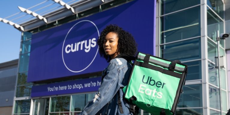 Uber Eats pilots ‘techaway’ deliveries with Currys