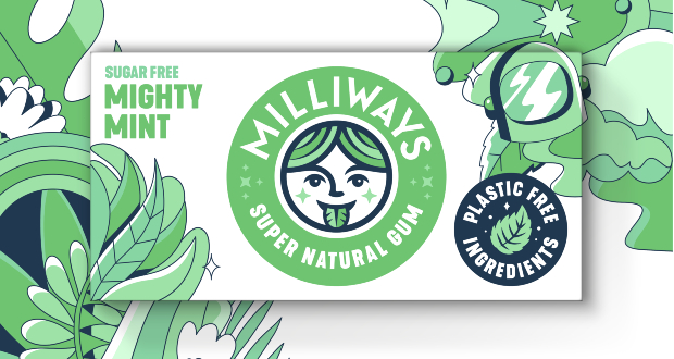 Plastic-free Chewing Gum Brand Milliways Debuts New Look