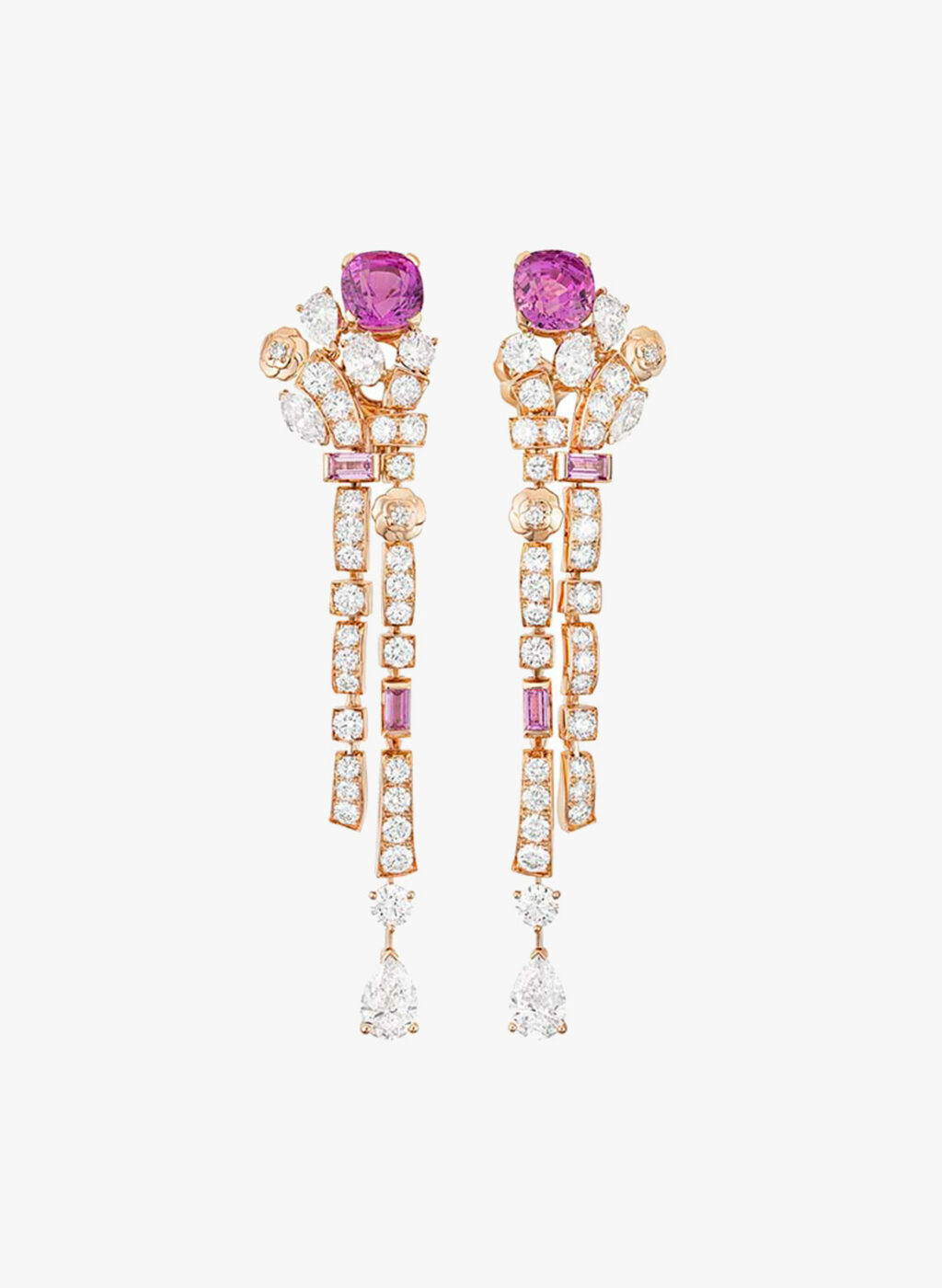 CHANEL high jewellery collection - Tweed Pétale earrings