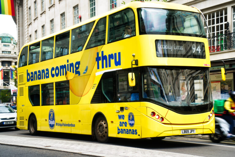 Iconic Chiquita Buses are Back to Brighten the Streets of London!