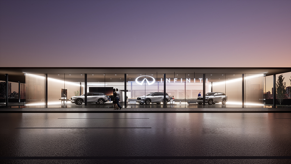 The new retail space by INFINITI