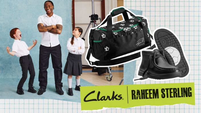 Clarks Campaign Sees Raheem Sterling Going Back to School