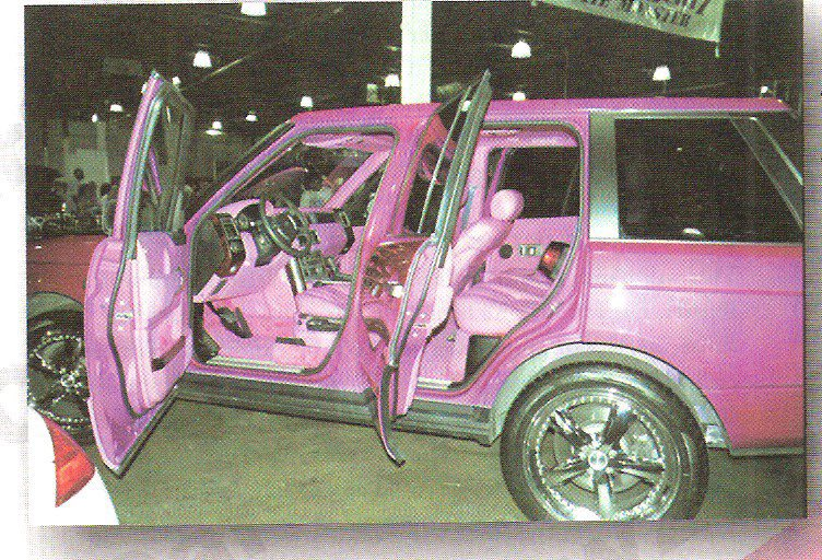 Pink Range Rover