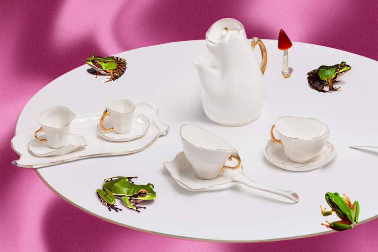 SELETTI and JORDANLUCA Unveil Eclectic Rave-Inspired Tea Set