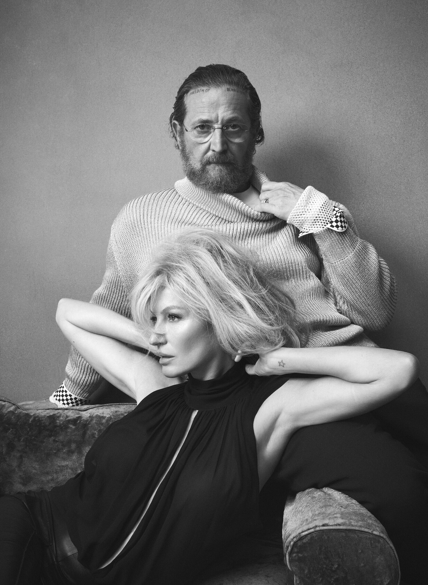 Stefano Pilati with Gisele Bündchen in Zara campaign