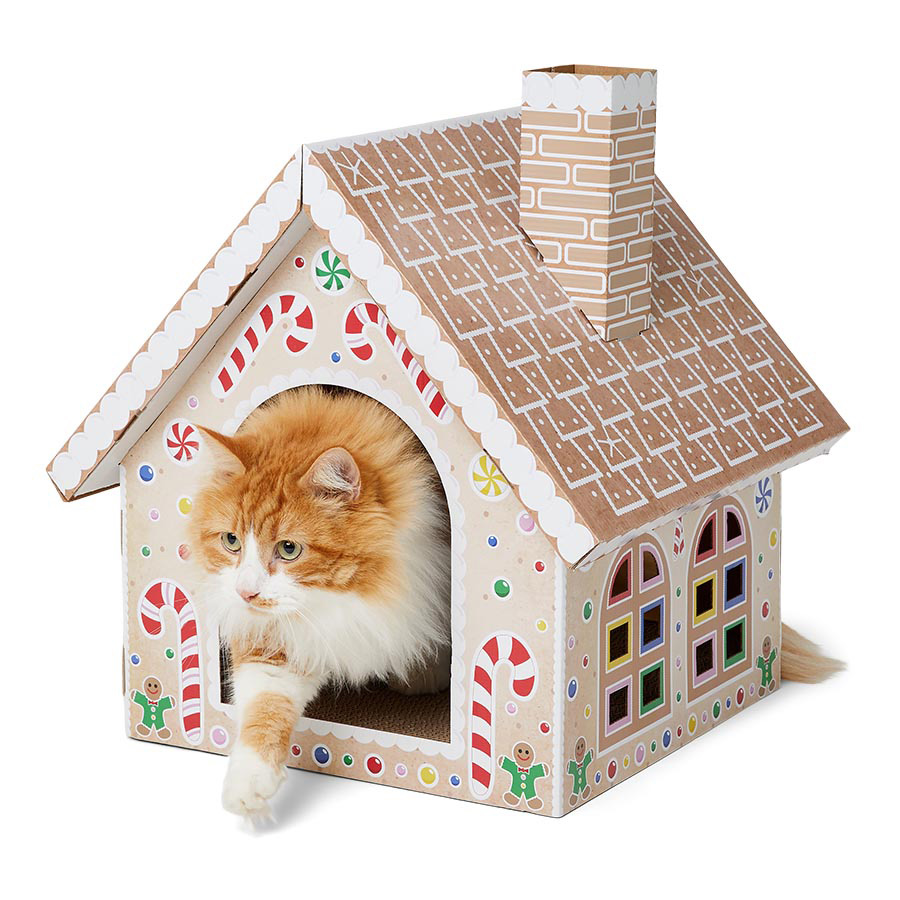 Pets at Home Christmas Gingerbread House Cat Scratcher. Image source: Pets at Home 