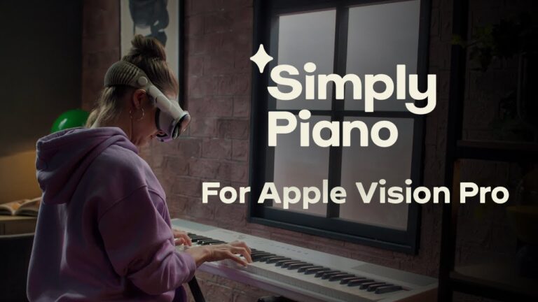 Immersive Piano Learning with Simply Piano on Apple Vision Pro