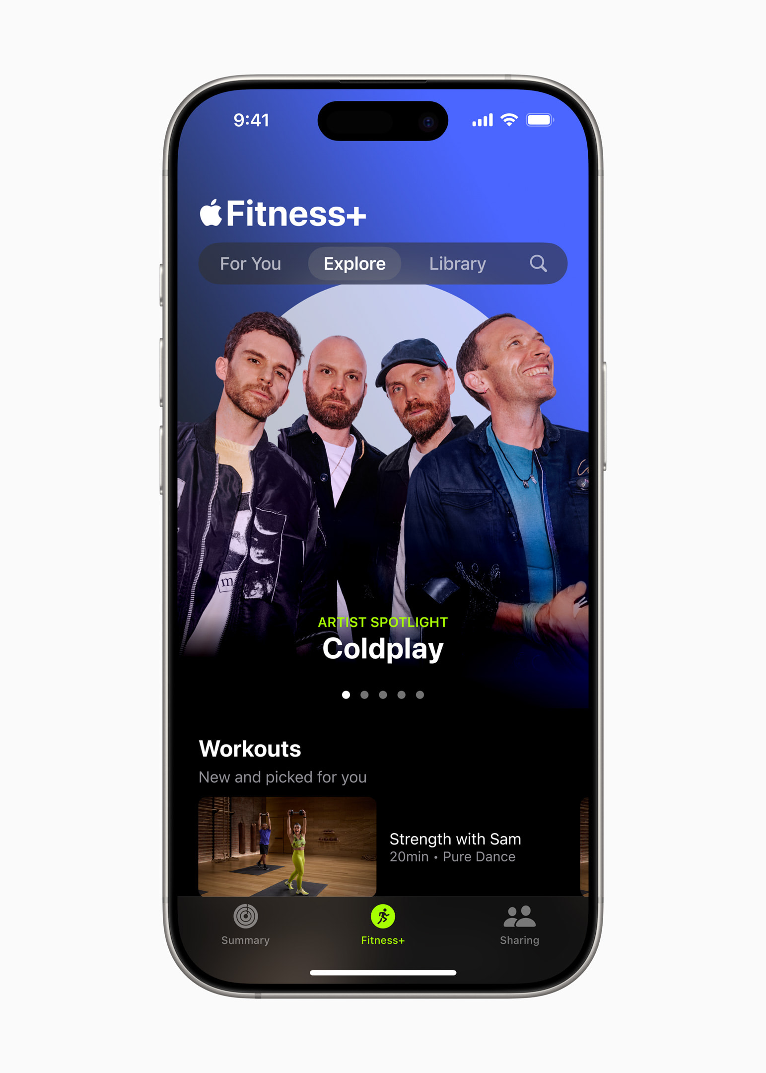 Apple-Fitness+ Artist-Spotlight-Coldplay Pickleball