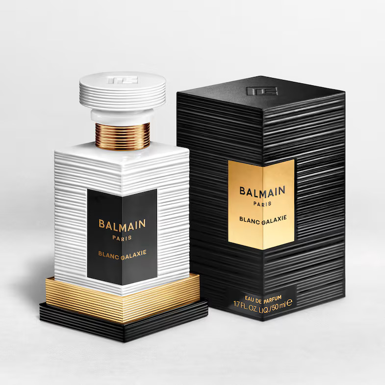 Balmain new fragrance Blanc Galaxie